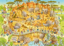 Spot Germany HEYE imported puzzle African indigenous naughty zoo 1000 pieces Renoir puzzle