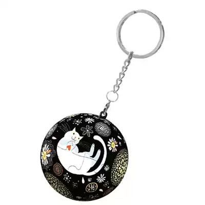 Spot 3D-JP Three-dimensional Sphere Puzzle Keychain Cat Dreamland(24 pieces)