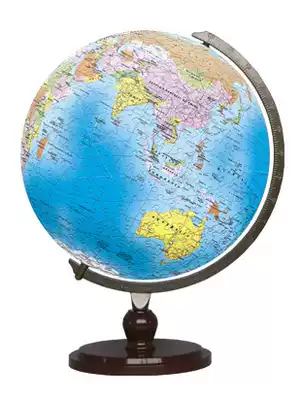 Spot 3D-JP blue Chinese globe stereo plastic puzzle 9 inch 540 piece with C- frame