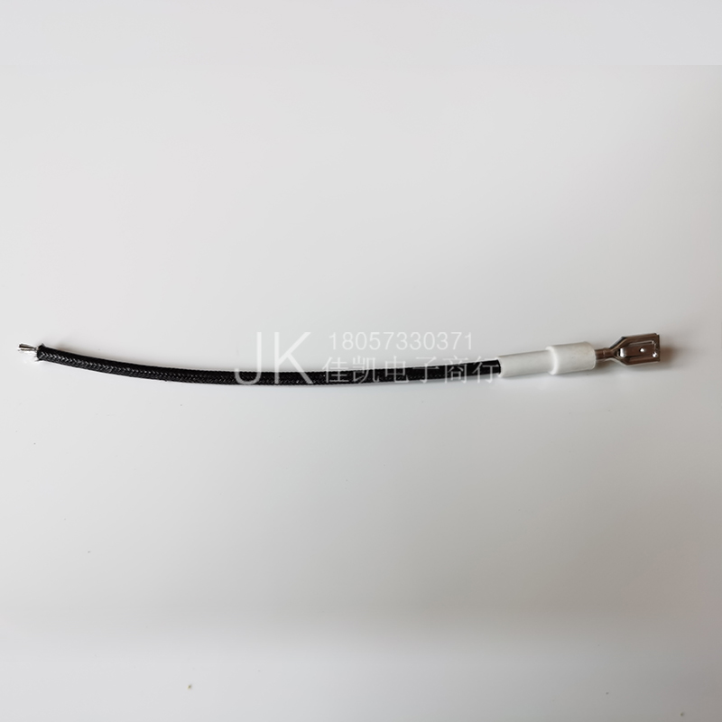 Spot 1 5 squared high temperature braided wire 6 3 with lock inserted spring silicone sheath thread Upper tin 5mm 15cm long