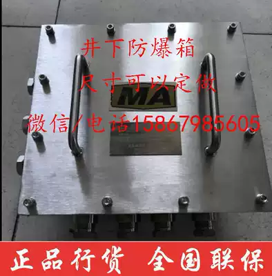 Mine explosion-proof box 304 stainless steel flameproof control box underground distribution box distribution box size support customization