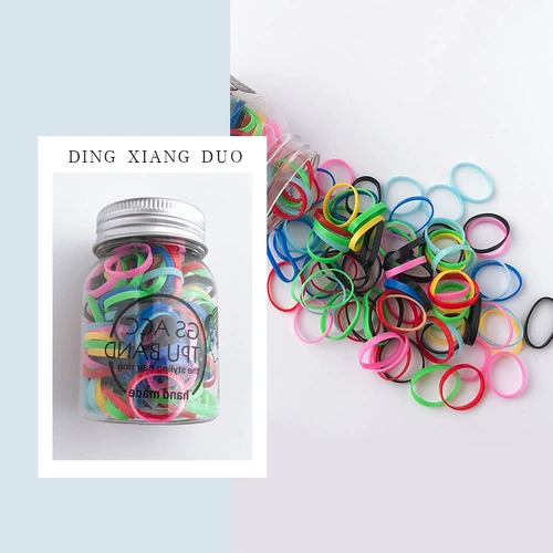 Безвредный одноразовый детский аксессуар для волос для девочек, черная резинка для волос, не повреждает волосы