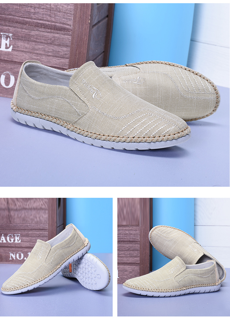 Giày Bắc Kinh cổ điển giày nam đế bệt - Plimsolls jordan xám trắng