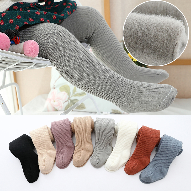 Male and female baby inner lap pants Sox plus suede thickened autumn winter slush warm baby large PP even body socks children socks