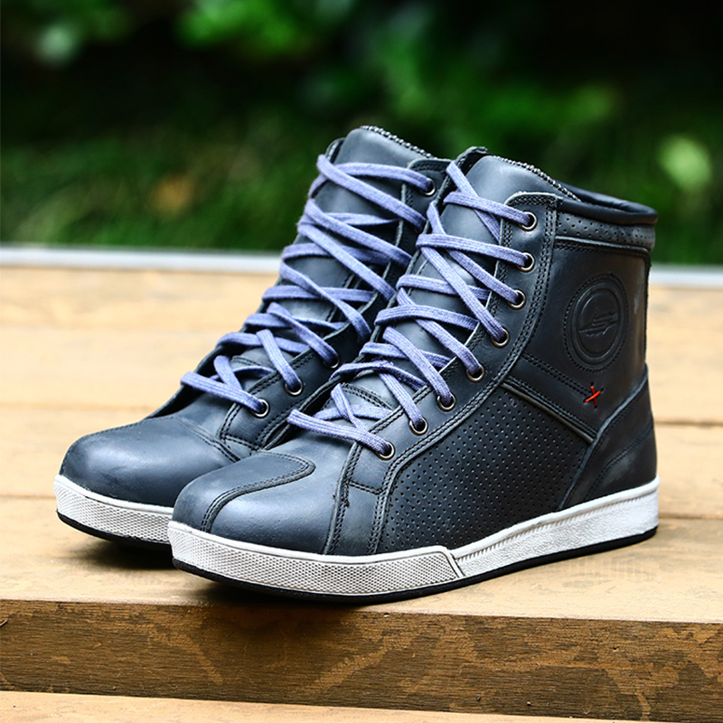 Imported SWEEP Locomotive Boots Summer Racing Locomotive Sports Car Sports Car Men's Anti-Fall Road Board Shoes All Four Seasons