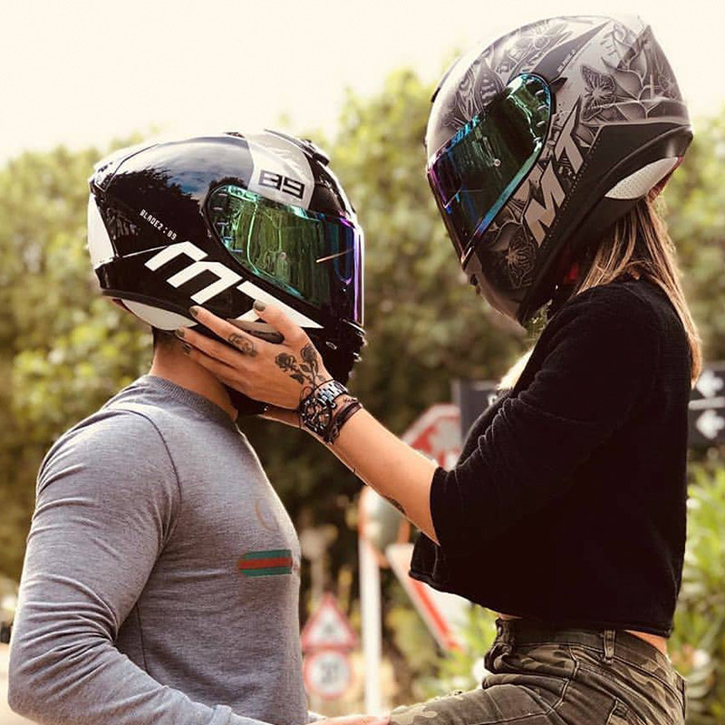 Spanish MT Blade Man safety helmet locomotive male and female summer safety helmet locomotive double lenses full armor all season grey