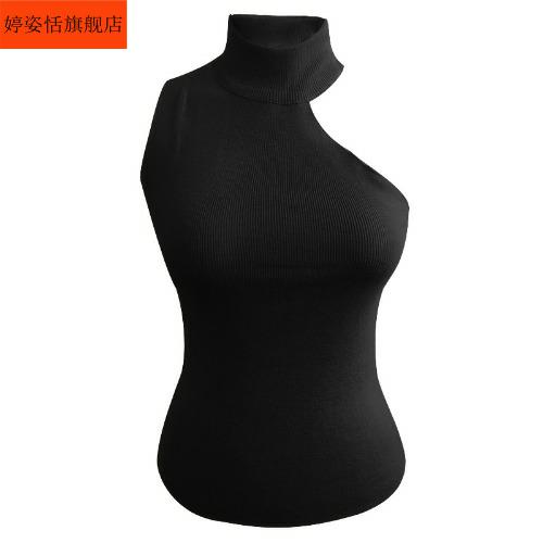 . Treo cổ sling vest mùa hè nữ mặc Hàn Quốc phiên bản cơ thể chic đáy đan thoải mái off-the-vai tay đầu