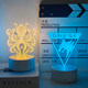 Dark area breakout game physical ornaments night lights