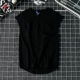 Hồng Kông phong cách hip hop cotton không tay retro vest vest nam giản dị màu rắn chạm đáy áo sơ mi Harajuku bf lỏng mỏng vest - Áo vest cotton bộ vest nam cho người trung tuổi