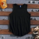 Nhật Bản retro hip hop hip-hop màu rắn in thể thao giản dị vest nam cotton lỏng áo vest đôi - Áo vest cotton áo ba lỗ trắng