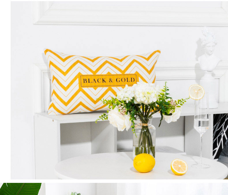 Bắc Âu in bông gối giường tựa lưng phòng khách sofa trở lại đệm công ty ngủ trưa gối chăm sóc gối thắt lưng - Trở lại đệm / Bolsters gối tựa lưng cao su non