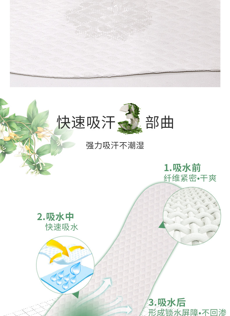 夏季光脚50双一次性鞋垫单鞋木浆吸汗防臭透气男女防汗高跟鞋详情9