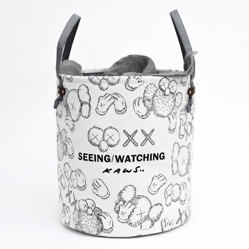 In wind collection basket household basket folding clothes basket to contain barrels drying washing basket waterproof basket