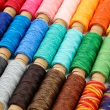 150D плоская восковая нить 50 метров кожаная нить из коровьей кожи, толстая нить для ручного шитья, нить для ручного шитья, нить для плетения своими руками, нить для ремонта обуви, нить