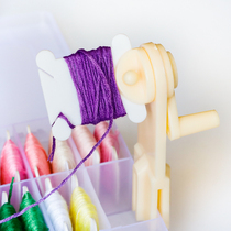 Good helper for embroidery thread winding home fast thread winder free thickened plastic plate cross-stitch tool
