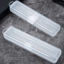 Food grade cutlery portable box chopstick spoon containing box tasteless and healthy outside with student child transparent clamshell type box