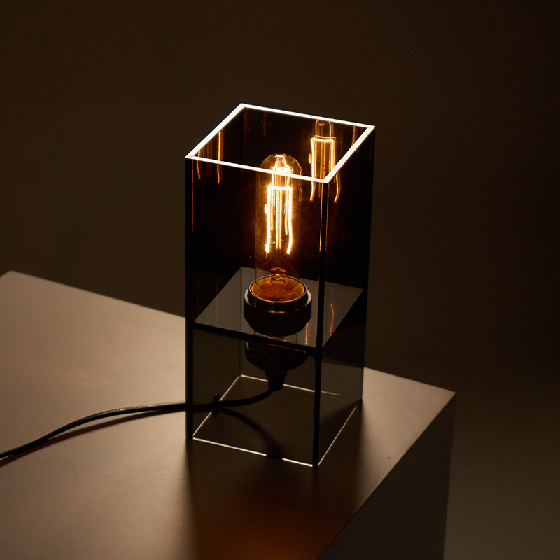 Decorative Table Lamp, High-Looking Bedroom Lamp, Personalized and Creative Black Crystal Lamp, Light Luxury Living Room, Bedroom Bedside Table Lamp