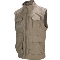Decathlon TRAVEL100 mens vest tooling vest light and quick-drying multi-pocket vest light and breathable