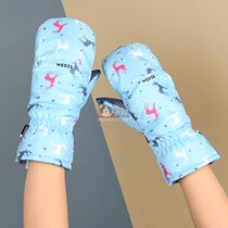 Decathlon SLIDE100 children and teenagers winter cold Waterproof warm warm and finger gloves