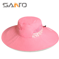 Shantuo sun hat anti-ultraviolet sun hat big line hat outdoor quick-drying hat travel sun protection jungle hat girl