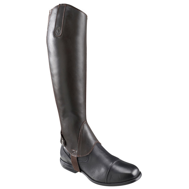 Decathlon FOUGANZA 700 Cưỡi Ngựa Thể Thao Da Trên Người Lớn Hiệp Sĩ Xà Cạp Da Xà Cạp Đồ Bảo Hộ yên cưỡi ngựa