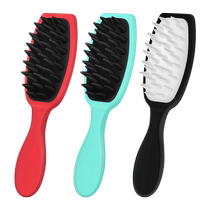 Long-handled shampoo and comb silicone hair shampoo artifact special scratch and massage scalp shampoo comb