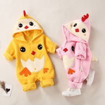 Baby clothes jumpsuit spring outside wearing cotton winter climbing suit 3-6 months newborn baby autumn clothes set