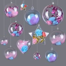 Decoration store opening roof transparent ball plastic kindergarten jewelry store creative hanging ball Tanabata shop atmosphere cloth