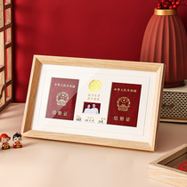 Frame Lovers Wedding Registration Photos Photo Frame Pendulum Table Placing Wedding wedding Bentage Frame Pendulum Table Light Extravagant special