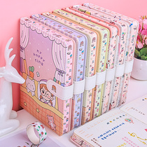 Lovely handbooks This suit cute teenage girl loose leaf stickers net red cane This gift box girl 2022 looks good