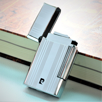 Pilkadan inflatable side pulley Lighter Classic metal case Ultra-thin bright fireworks Creative tide business gifts