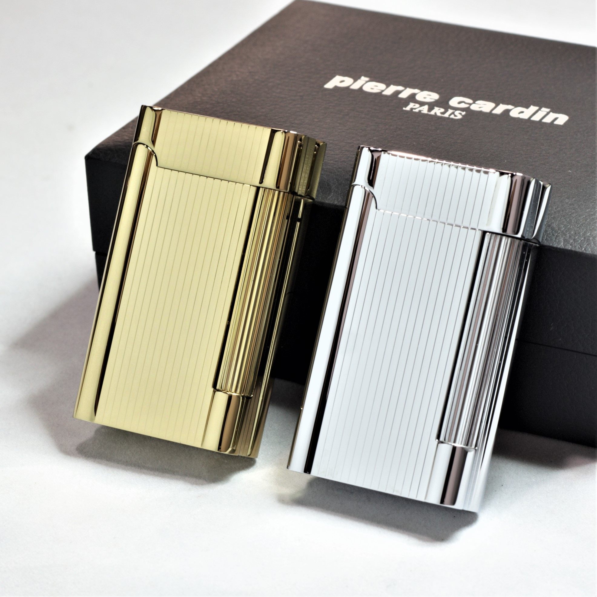 Pierre cardin metal shell side pulley inflatable lighter classic creative personality