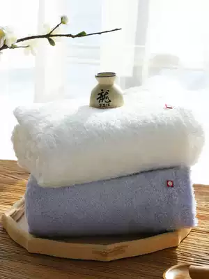 Japan imported Imabari towel Edelweiss untwisted cotton soft fluffy absorbent household large bath towel two sets