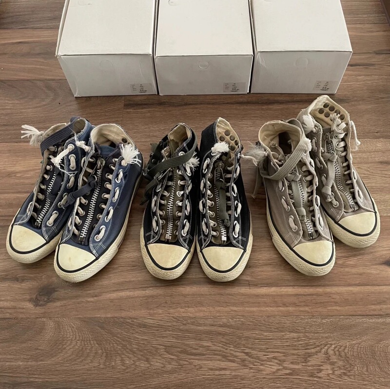 Undercover 06Ss t Period Three-Color Studded Shoes