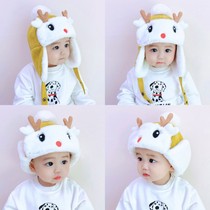 Baby plush cap autumn and winter Children Baby 1-3 years old cute super cute ear padded velvet warm hat