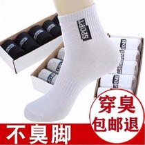 South Pole Man Four Seasons Sport Basketball socks Mens drum pure All cotton students Deodorant Sweat and Antibacterial