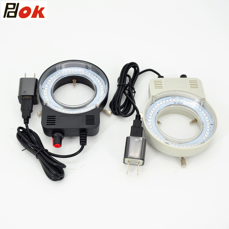 PDOK microscope LED ring light source OK65 visual light source fluorescent light purple light red blue orange light multiple color ring spotlight video single tube body vision microscope accessories