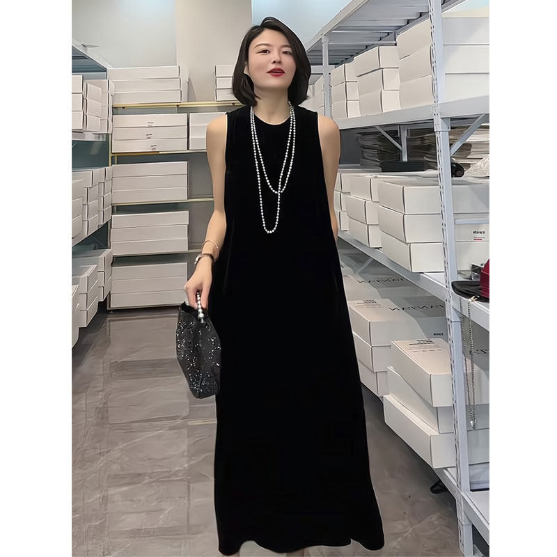 form fitting slip dress The Spaghetti Strap Midi Dress – The Standard Stitch main image 0