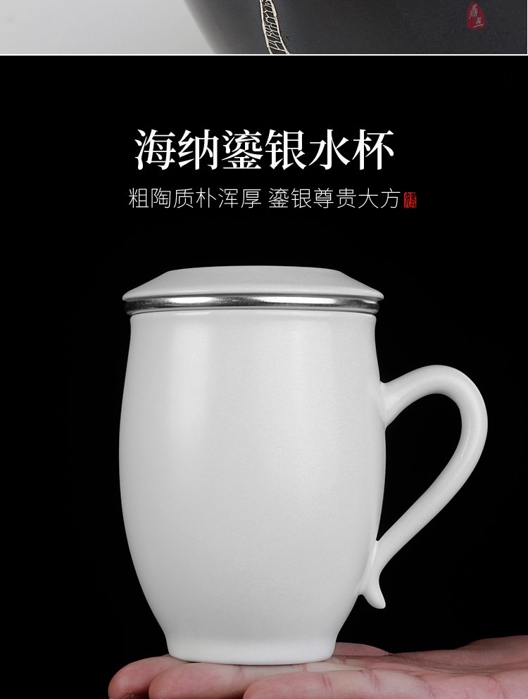 Artisan fairy coppering. As personal cup silver cup against the hot checking glass creative move trend shengchan dui kung fu tea set