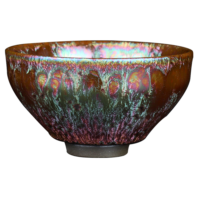 The Master artisan fairy Lin Zongfu colorful tea Master cup single CPU household ceramic cup pure manual sample tea cup