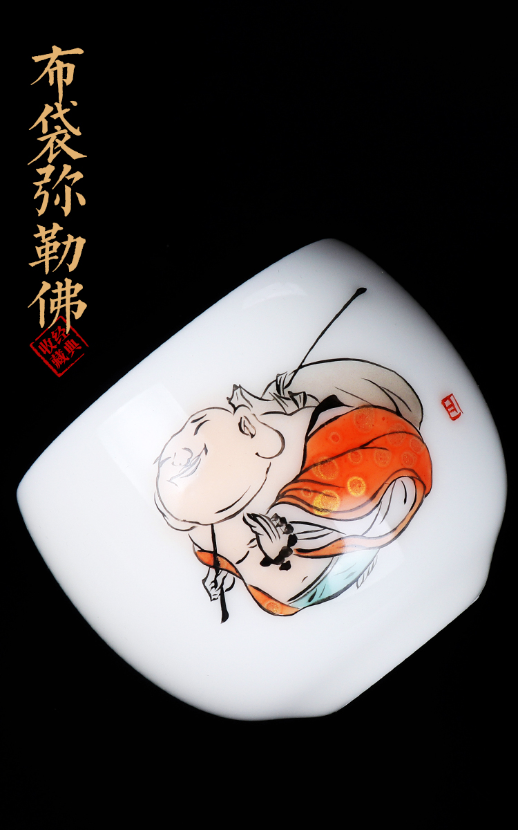 The Master artisan fairy Xu Fukun famous creative hand - made kung fu Master authentic white porcelain cup cup sample tea cup single CPU