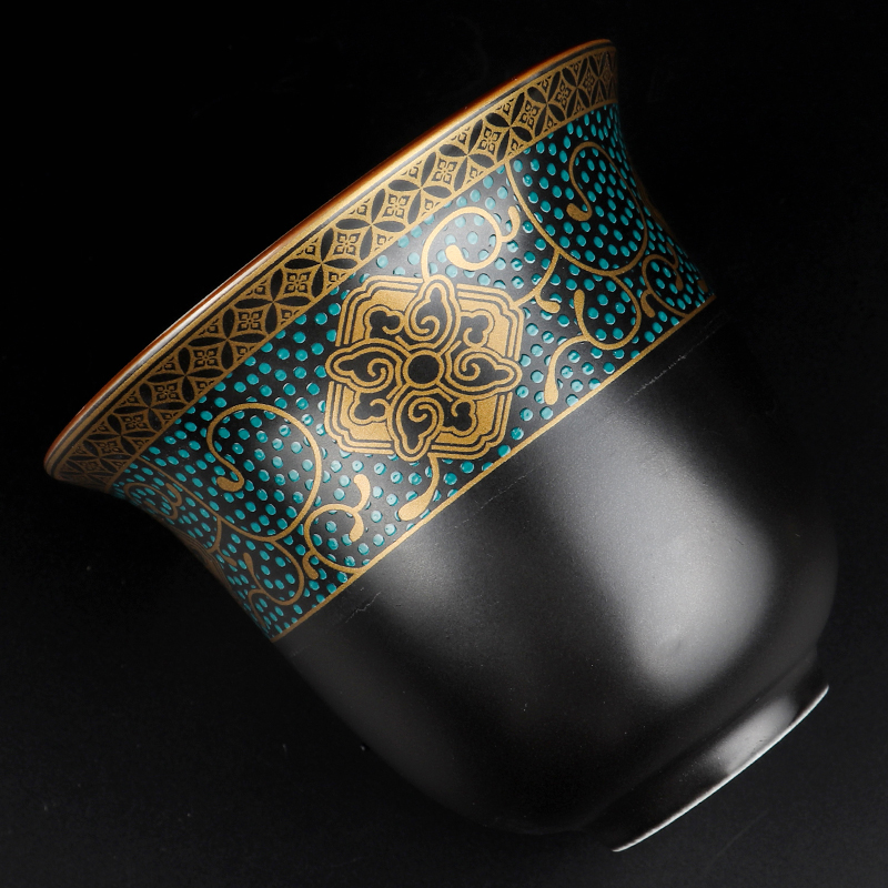 Artisan fairy portable travel kung fu tea set ceramic a pot of four bags is suing travel car crack cup