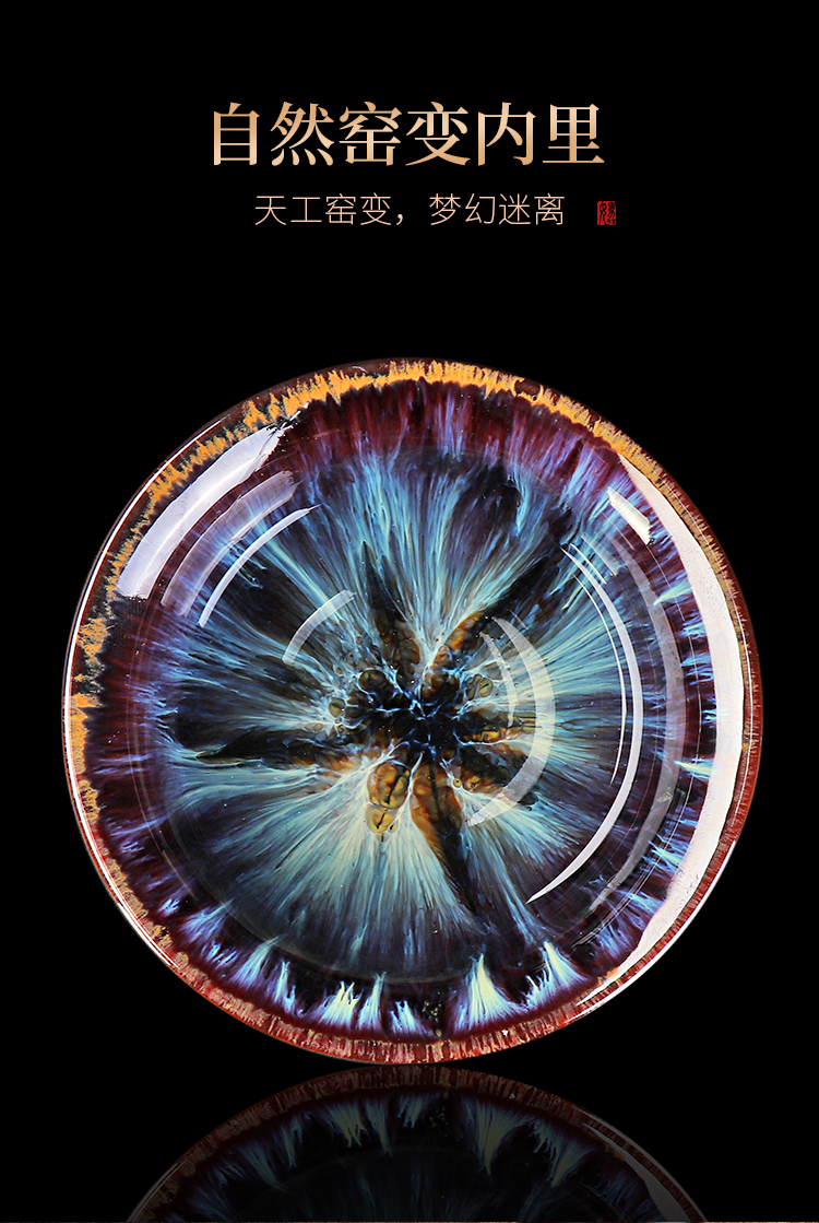 The Master artisan fairy Lin Zongfu built one picking cups of tea cup checking ceramic obsidian variable temmoku masters cup