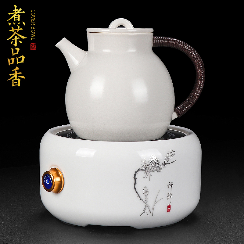 Artisan ceramic cooking pot fairy large capacity make tea kettle household heating boiling tea, kungfu tea sets automatically