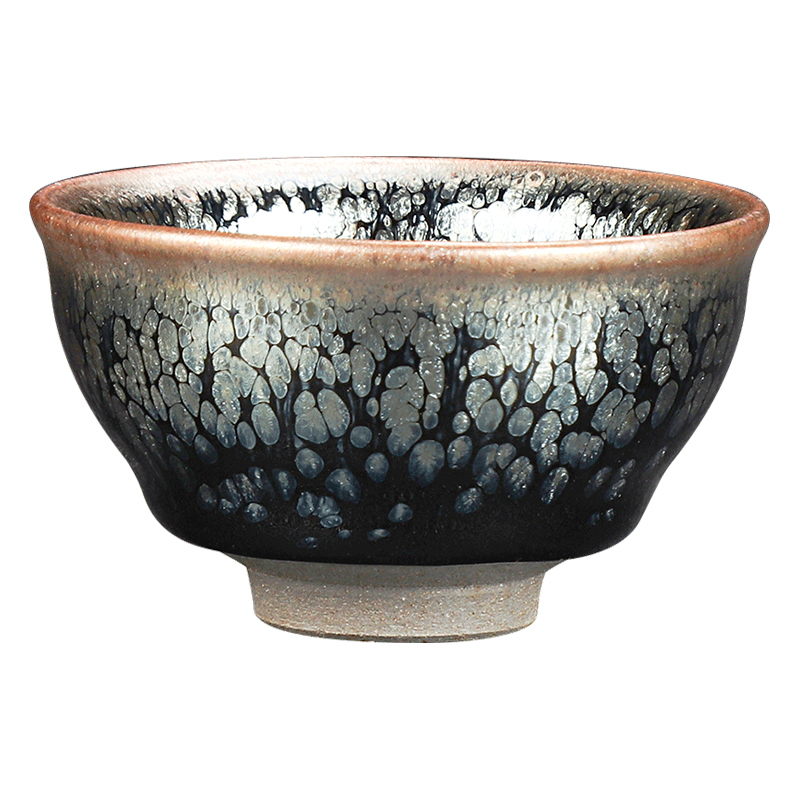 Artisan fairy jianyang built sample tea cup lamp oil droplets undressed ore iron tire ceramic household checking tea master cup single CPU