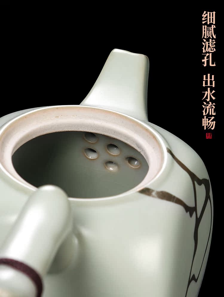 Artisan fairy paint your up household ceramic teapot hand - made slicing can raise your porcelain single pot of large - sized belt filter teapot