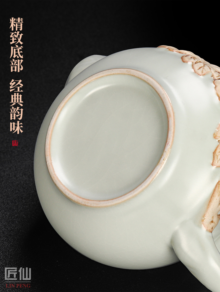 Artisan fairy relief your up ceramic teapot single pot home slicing can raise large belt filter your porcelain making tea