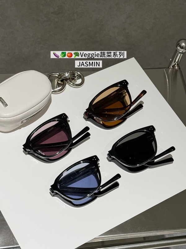 Jasmin Vegetable Series Sunglasses by Yushi Liuzhimin, Foldable Uv Protection Sunglasses Made of Acetate