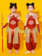 Children's Nezha clothes summer cos clothes red boy role-playing ancient Hanfu primary school students' Children's Day performance clothes