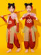 Children's Nezha clothes summer cos clothes red boy role-playing ancient Hanfu primary school students' Children's Day performance clothes